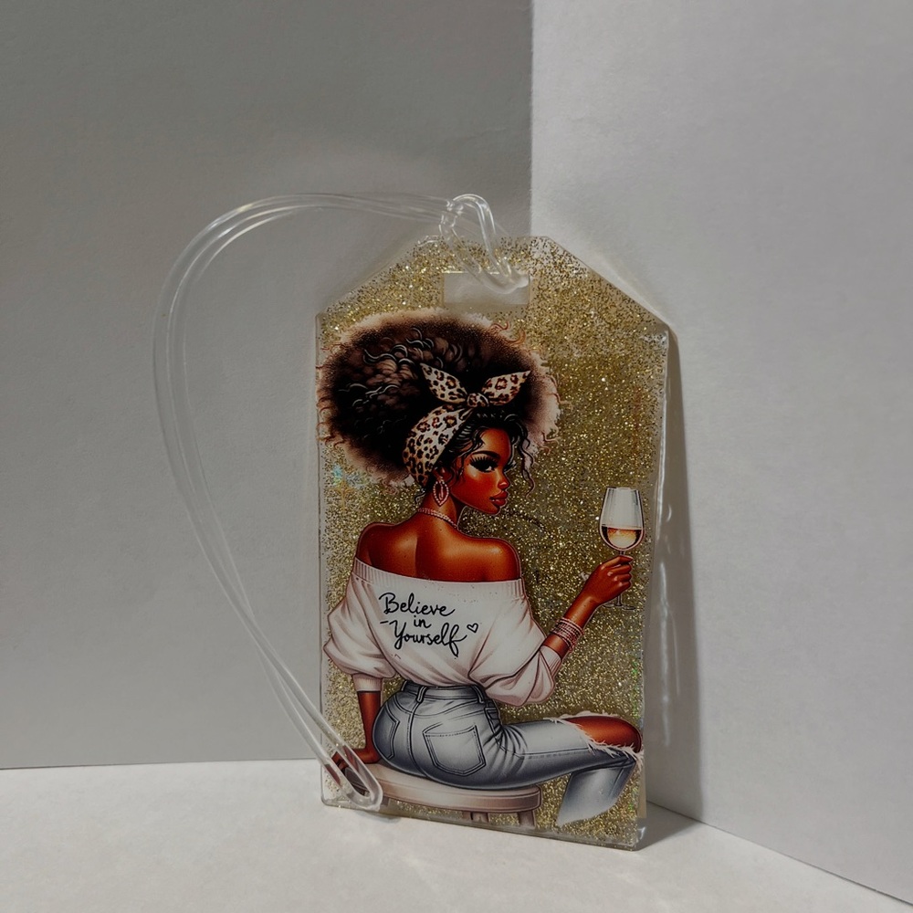 Gold Glittery Bath & Body Tag